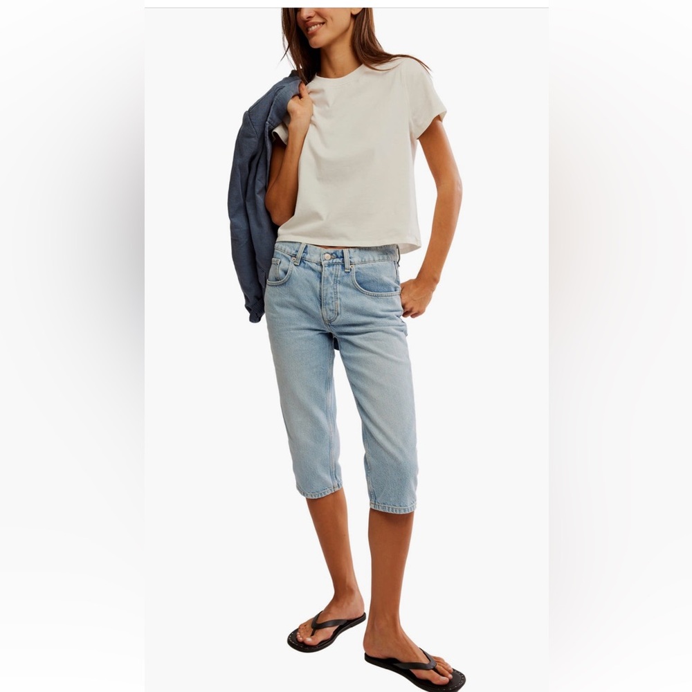 We the Free People Sun City Capri Jeans 24 NWT